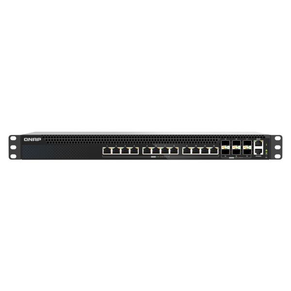QNAP riadený switch QSW-M5218-6F12T (6x 25GbE SFP28 port, 12x 10GbE RJ45 port, L3)
