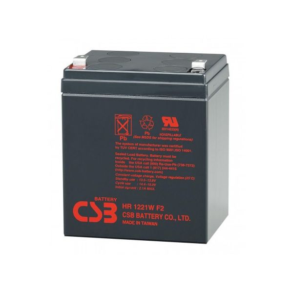 Batérie CSB 12V; 5 Ah BAT-CSB-HR1221WF2