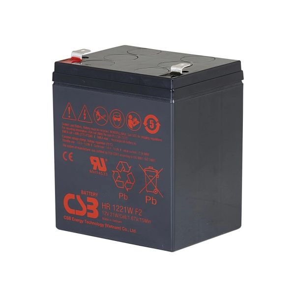 Batérie CSB HR1221WF2; 12V; 5Ah/21W, F2 HR1221WF2