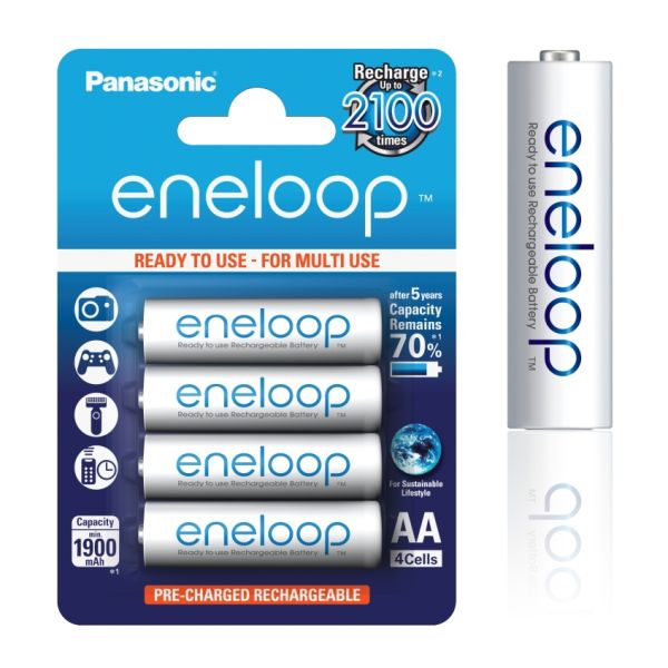 Panasonic Eneloop AA NiMH 1,2V 2000mAh BL4 2100c 11485