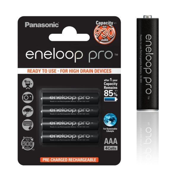 Panasonic Eneloop Pre AAA NiMH 1,2V 930mA BL4 11492