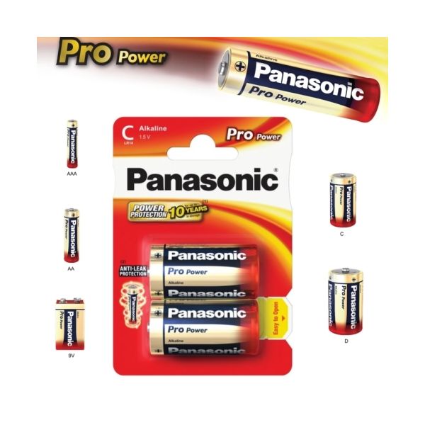 Alkalická batéria C Panasonic Pro Power LR14 2ks 09832