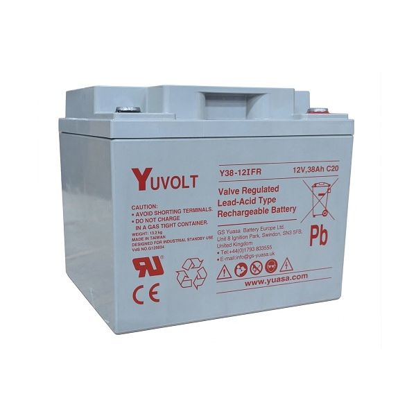 Yuasa YUVOLT Y38-12FR VdS (12V; 38Ah, M5) 15068