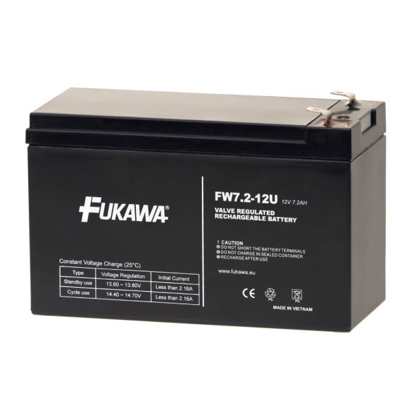 Akumulátor FUKAWA FW 7.2-12 F2U (12V 7,2Ah/7Ah) 11509