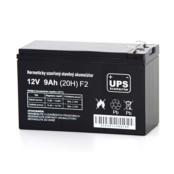 UPS batéria 12V 9Ah F2 14553