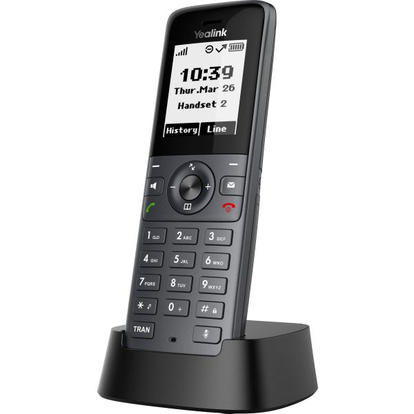 Yealink W71H SIP DECT rúčka, 1,8" černobiely displej W71H