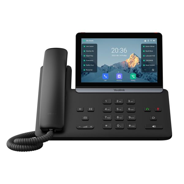 Yealink SIP-T88W SIP telefón, PoE, 7" bar. LCD, GigE, 16 SIP účtov, BT, Wi-Fi 6 SIP-T88W
