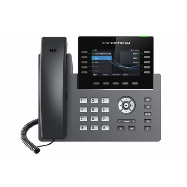 Grandstream GRP2615 SIP telefón, 4.3" TFT bar. displej, 5 SIP účtov, 10 prog. hr., 2x1Gb, WiFi, BT GRP2615