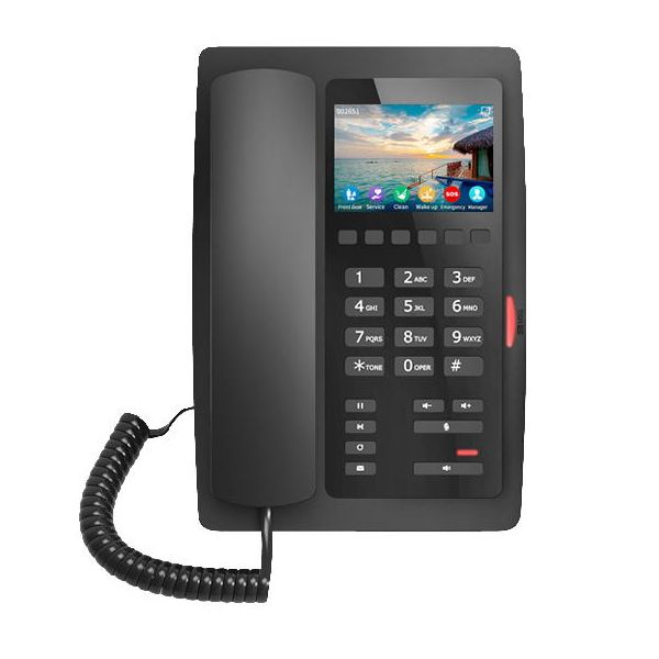 Fanvil H5W hotelový WiFi SIP telefón, 2SIP, 3,5" bar. displ., 6 progr. hr., USB, PoE H5W-Black