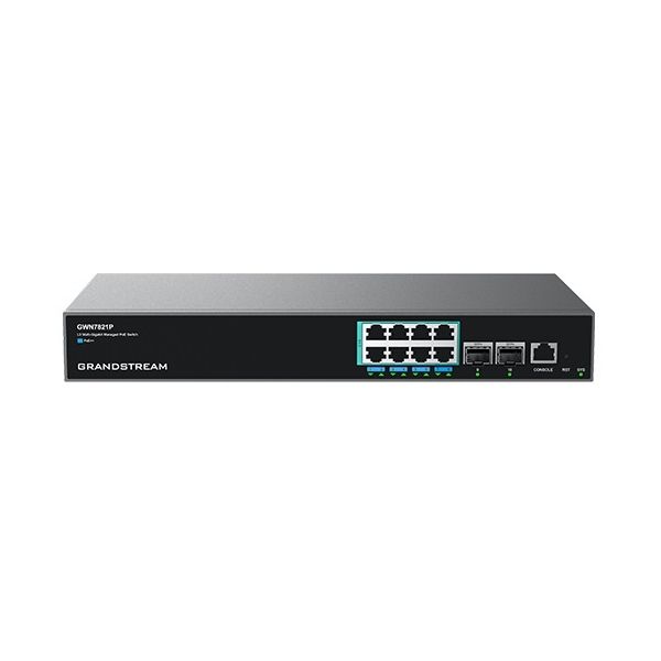 Grandstream GWN7821P managed Network Switch L3, 8x2, 5G, SFP+, PoE, VLAN, IGMP, MLD, MVR GWN7821P