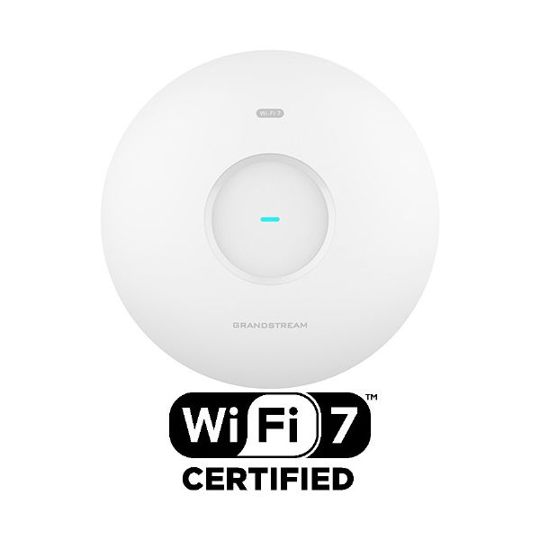 Grandstream GWN7670 AP, Wi-Fi 7, 802.11be, 2x2:2 MIMO s MLO, 4KQAM, MRU, 2x 2,5G Ethernet WAN/LAN GWN7670