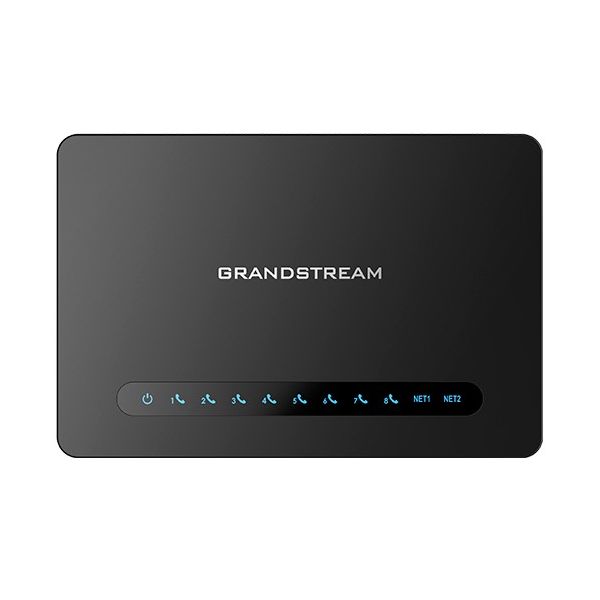 Grandstream HT818 V2 (ATA), 8x FXS, 2 SIP profily, 1x Gbit LAN, NAT router, 3-cestná konf. HT818_V2