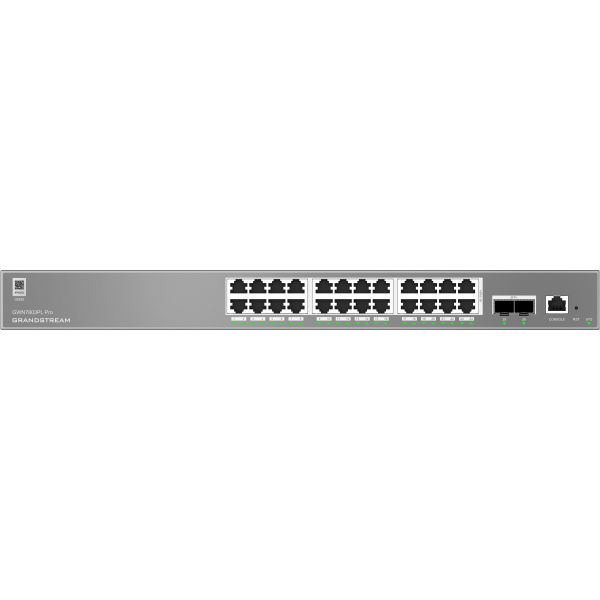Grandstream GWN7803PL Pre L2++ Managed switch, 24x 1Gb RJ45, PoE+, SFP+, DHCP, CLI, VLAN GWN7803PL Pro