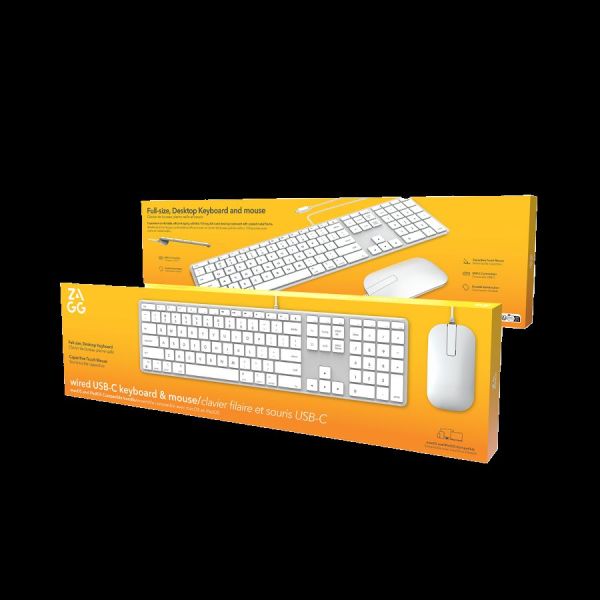 Wired USB-C Keyboard & Mouse Apple Silver UK 103218532