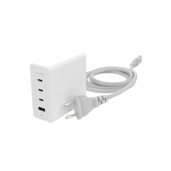 Mophie sieť. adaptér GaN, USB-C/PD/HUB, 120W - biela 409909309