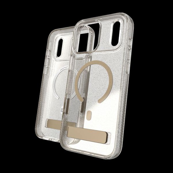 Case Milan Snap with Kickstand pre Apple iPhone 18 Pro Max / 17 Pro Max - Glitter Gold
