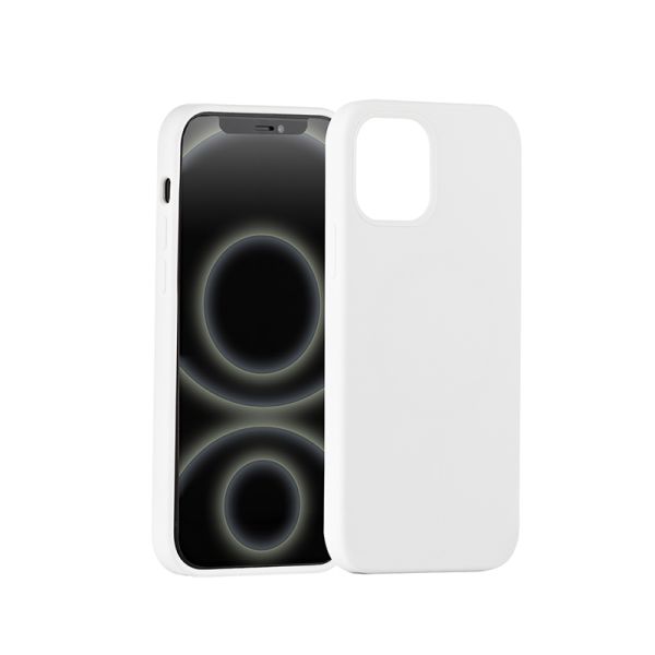 ER POWER Silikonový kryt CARNEVAL SNAP pre iPhone 12 mini s MagSafe - biela ERCSIP12MNMGLQ-WH