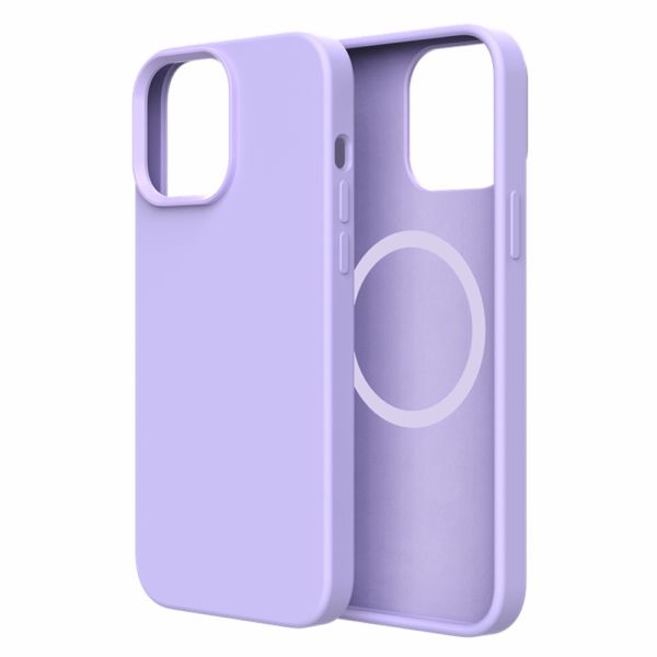 ER POWER Silikonový kryt CARNEVAL SNAP pre iPhone 14 s MagSafe - svetlo fialová ERCSIP14MGLQ-LI