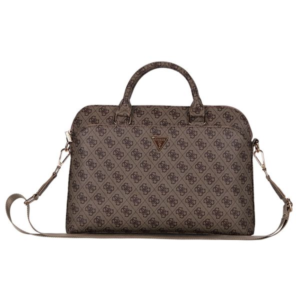 Guess PU 4G Triangle Logo Taška na Notebook 13/14/15" Brown 3666339310370