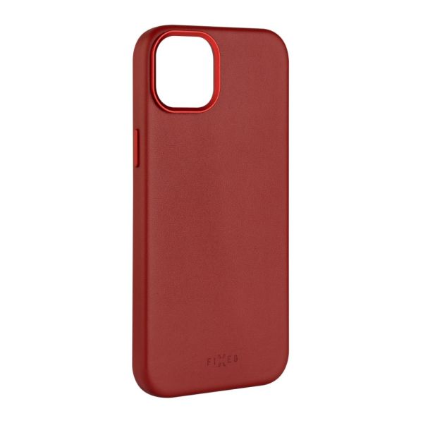 FIXED MagLeather kožený kryt iPhone 15, červený FIXLM-1200-RD