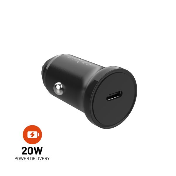 Autonabíjačka FIXED s USB-C výstupom, PD, 20W FIXCC20N-C-BK