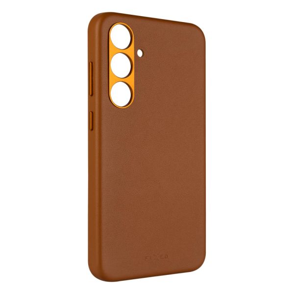 Kryt FIXED MagLeather MagSafe Galaxy S24, hnedý FIXLM-1256-BRW