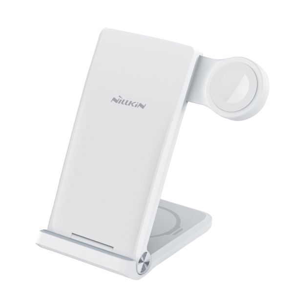 Nillkin PowerTrio 3v1 Bezdrôtová Nabíjačka pre Apple Watch White (MFI) 6902048256958
