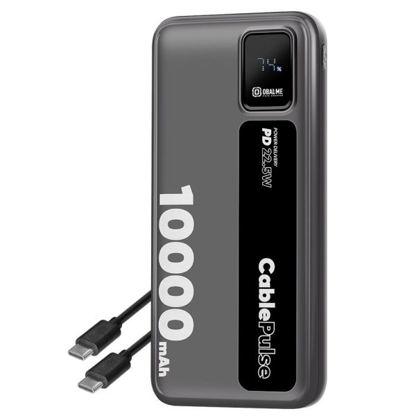 OBAL: ME CablePulse Powerbanka 10000mAh 22,5 W Black 8596311292477