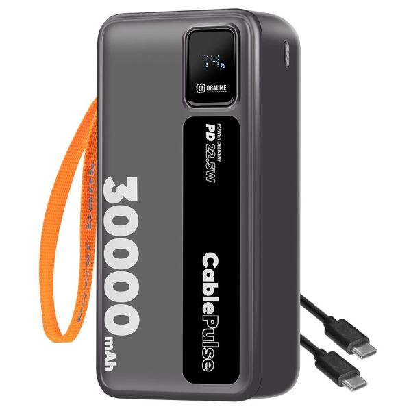 OBAL: ME CablePulse Powerbanka 30000mAh 22,5 W Black 8596311292491