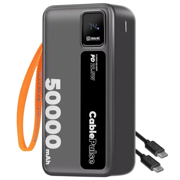 OBAL: ME CablePulse Powerbanka 50000mAh 22,5 W Black 8596311292507