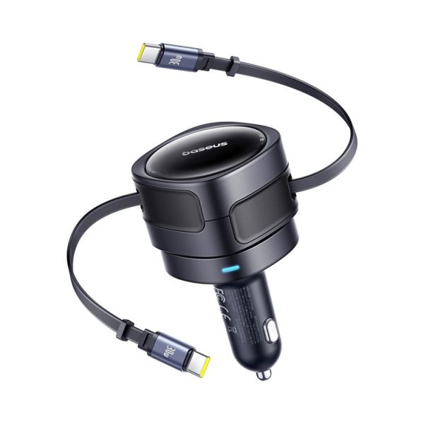 Baseus Enjoyment Max Nabíjačka do Auta USB-C/USB-C 60W Cosmic Black 6932172682576