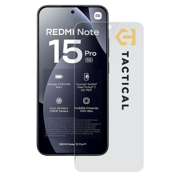 Tactical Glass Shield 2.5D sklo pre Xiaomi Redmi Note 15 Pre 5G Clear 8596311300776