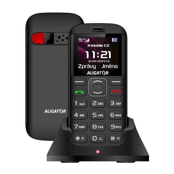 ALIGATOR A720 4G Sen.čierny + stol.nab. A720B
