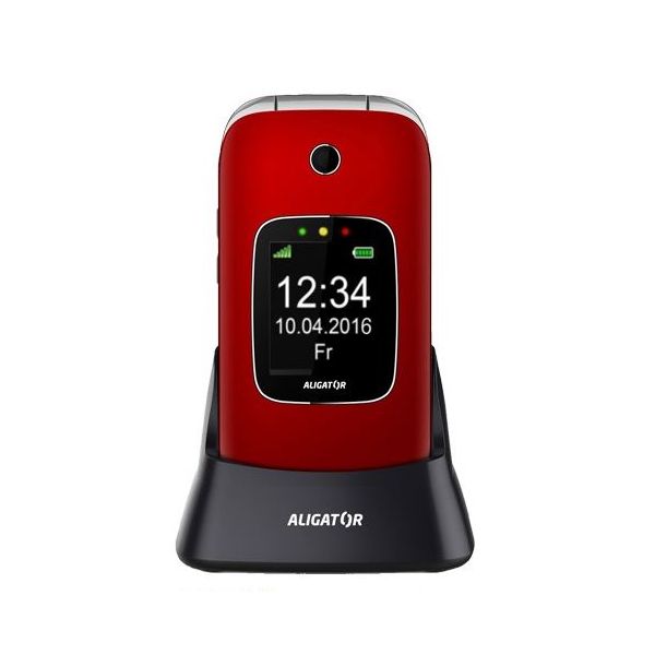 ALIGATOR V650 Senior červeno-strieborný+st.nab AV650RS