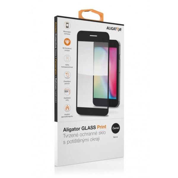 Aligator ochranné sklo PRINT Xiaomi Redmi 13 čierna