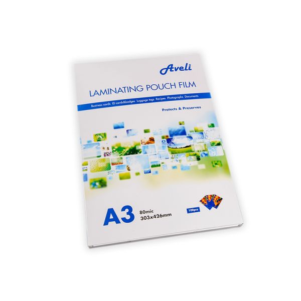 Laminovacie fólie AVELI A3/160mic (2x80), lesklé XRT-00022