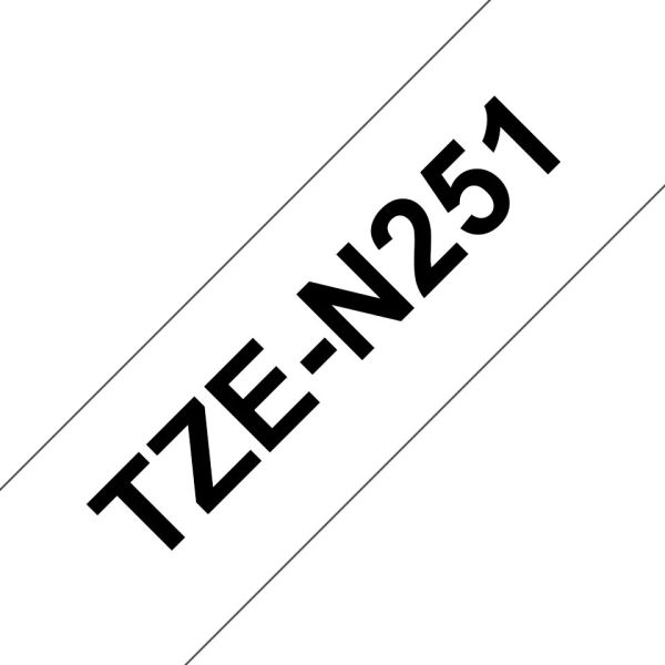 Brother TZE-N251, biela / čierna, 24mm TZEN251