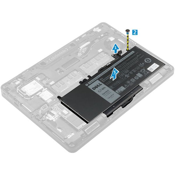 Dell Batérie 4-cell 62W/HR LI-ON pre Latitude E5270, E5470, E5570 451-BBUQ