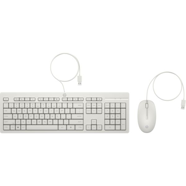 HP 225 Kabelová myš a klávesnica Cashmere White AW5S6AA#BCM