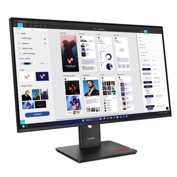 Lenovo ThinkVision/T32UD-40/31,5"/IPS/4K UHD/60Hz/4ms/Čierna/3R 64B0GAT1EU