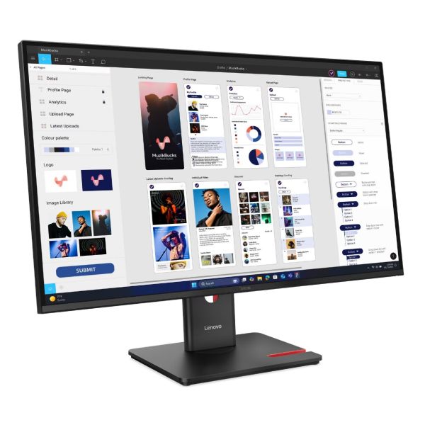 Lenovo ThinkVision/T32UD-40/31,5"/IPS/4K UHD/60Hz/4ms/Čierna/3R 64B0ZAT1EU