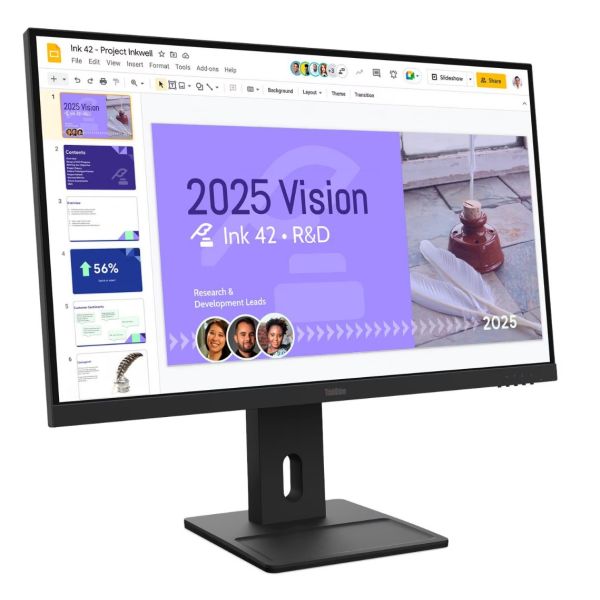 Lenovo ThinkVision/E27Q-40/27"/IPS/QHD/100Hz/6ms/Čierna/3R 64BDGAT4EU