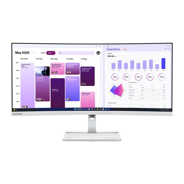 Lenovo/L34W-4C/34"/VA/UWQHD/120Hz/1ms/Sivá/3R