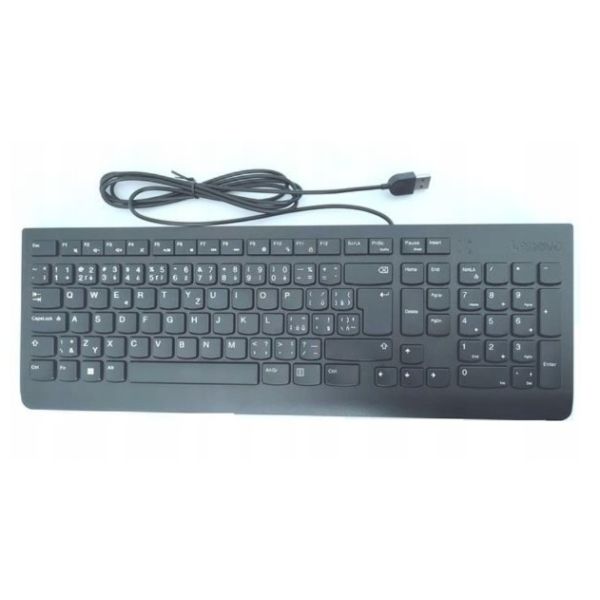 Lenovo Essential Wired Keyboard/Drôtové USB-A/CZ/SK/Čierna 4Y41C68691