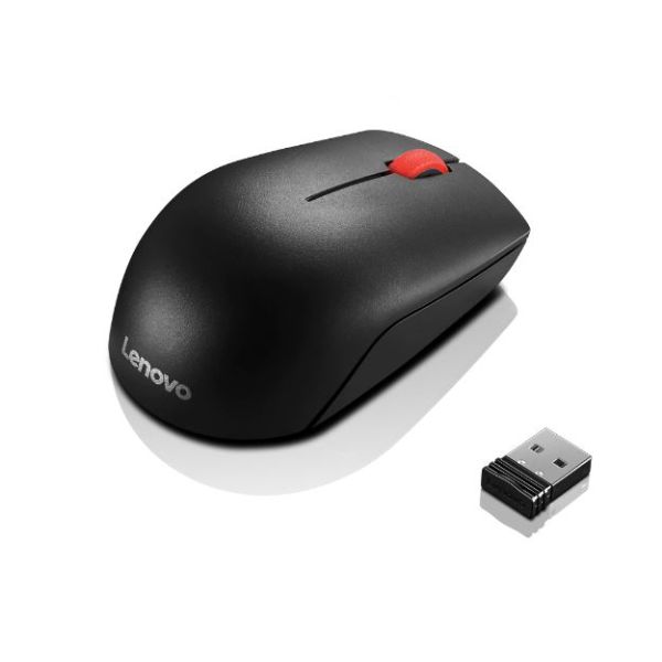 Lenovo Essential/Cestovná/Optická/1 000 DPI/Bezdrôtová USB/Čierna 4Y50R20864