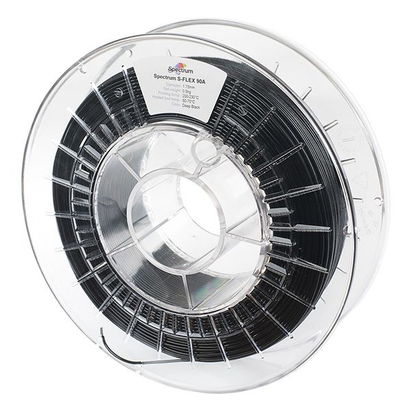 Spectrum Filament S-Flex 90A 500g, deep black