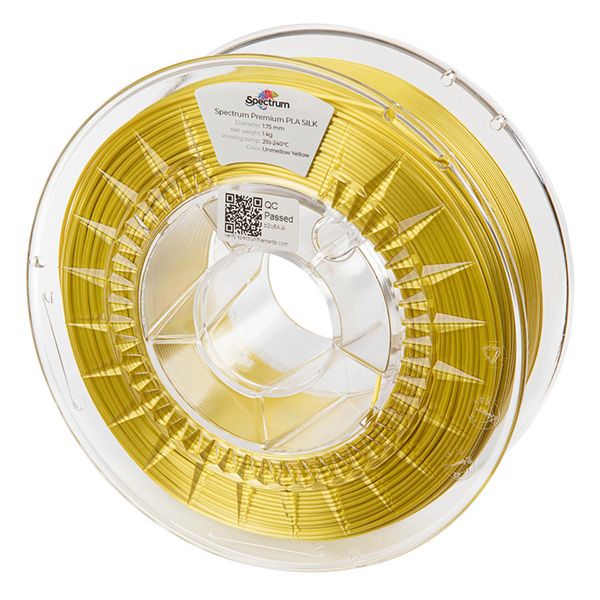 Spectrum Filament PLA Silk 1000g, unmellow yellow