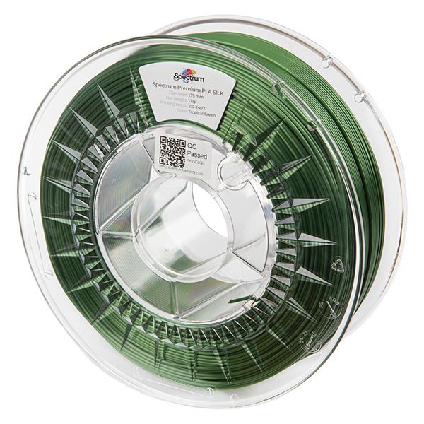 Spectrum Filament PLA Silk 1000g, tropical green