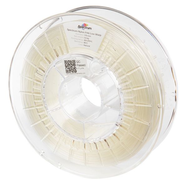 Spectrum Filament PA6 Low Warp 500g, clear