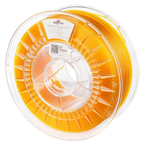 Spectrum Filament Premium PCTG 1000g, transparent yellow